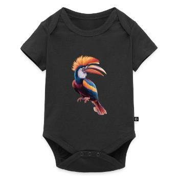 Vibrant Spectrum Finch - Baby Premium short-sleeve bodysuit - black - Front