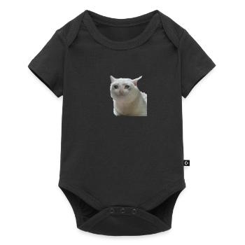 Chat meme - Body à manches courtes Premium Bébé - noir - Devant