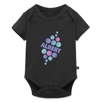 Vorname Albert - Baby Premium Kurzarmbody - Schwarz - Vorne