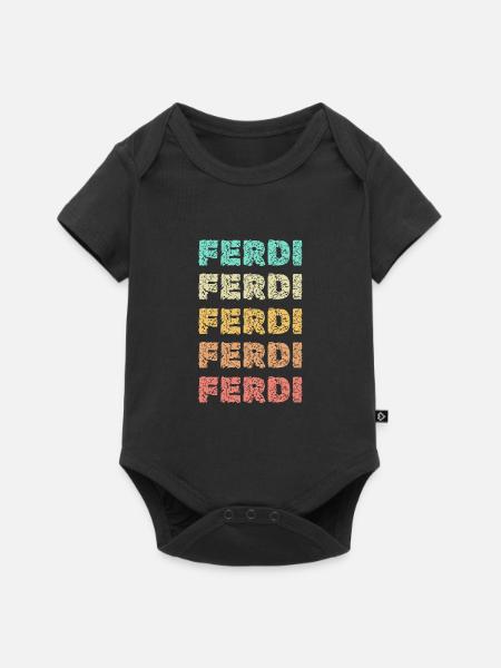 Ferdi Ferdi - Baby Premium Kurzarmbody - Schwarz