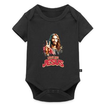 Love Like Jesus Movie Poster Style - Baby Premium short-sleeve bodysuit - black - Front