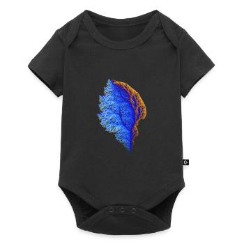 Fractal Tree #192 Mathematics Coral Julia Set - Baby Premium short-sleeve bodysuit - black - Front