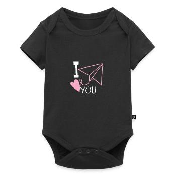 I love you - Baby Premium short-sleeve bodysuit - black - Front