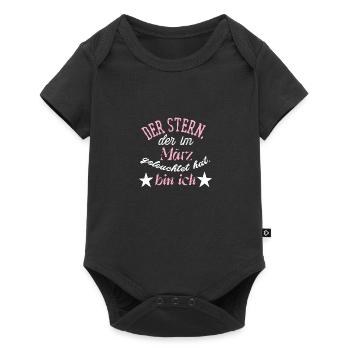Queens are born in march - Baby Premium Kurzarmbody - Schwarz - Vorne