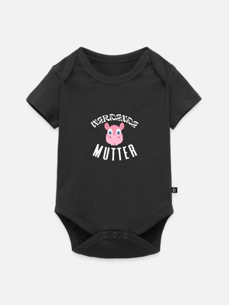 Werdende Mutter - Baby Premium Kurzarmbody - Schwarz