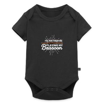 Orchestra Bassoon Wind instrument bassoon - Baby Premium short-sleeve bodysuit - black - Front