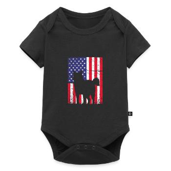 Siberian Husky - Baby Premium short-sleeve bodysuit - black - Front