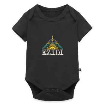 Jesidisch Kurde National Kurmandschi Flagge - Baby Premium Kurzarmbody - Schwarz - Vorne