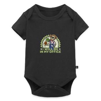Allotment Garden Spooky Skeleton Halloween - Baby Premium short-sleeve bodysuit - black - Front