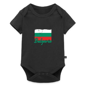 Bulgaria Bulgarian Flag Sofia Holidays Balkans - Baby Premium short-sleeve bodysuit - black - Front