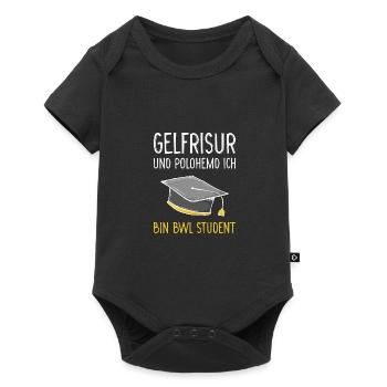 BWL Student Abschluss Bachelor Geschenk - Baby Premium Kurzarmbody - Schwarz - Vorne