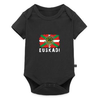 Euskal Herria Spanien Lauburu Baskisch Land - Baby Premium Kurzarmbody - Schwarz - Vorne