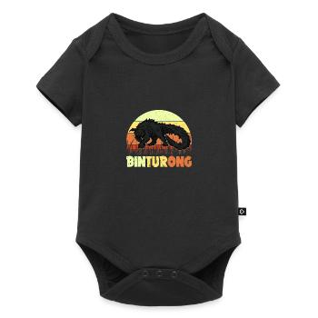 Binturong Asien Natur Borneo Biologie Natur - Baby Premium Kurzarmbody - Schwarz - Vorne