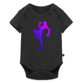 Kickboxeur Hommes Boxe Boxe Féminine - Body à manches courtes Premium Bébé - noir - Devant