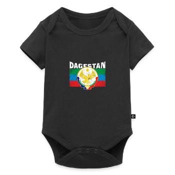 Dagestan Kaukasus Flagge Adler Region Reise - Baby Premium Kurzarmbody - Schwarz - Vorne