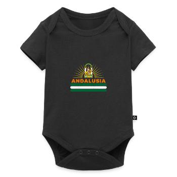 Andalusien autonome Gemeinschaft Spanien - Baby Premium Kurzarmbody - Schwarz - Vorne