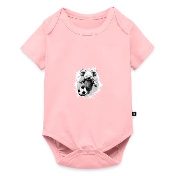 Équipe sportive de football Koala - Body à manches courtes Premium Bébé - rose - Devant