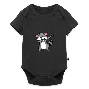 Raccoon - Dab, dabbing, dabbing, dancing - Baby Premium short-sleeve bodysuit - black - Front