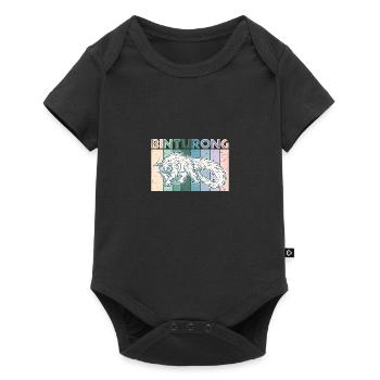 Binturong Palawan Philippinen Bärenkatze - Baby Premium Kurzarmbody - Schwarz - Vorne