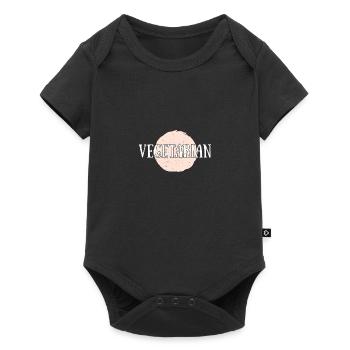 Rettich Gemüse Schlagzeug Salat Vegan Veganer - Baby Premium Kurzarmbody - Schwarz - Vorne