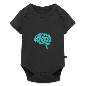 anatomie cérébrale organe du corps médecine humaine cellules - Body à manches courtes Premium Bébé - noir - Devant