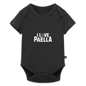 Spanish Cuisine Paella Rice Dish Travel Quote - Baby Premium short-sleeve bodysuit - black - Front