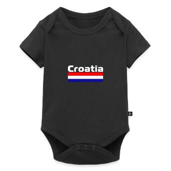 National Flag Croatia Holiday Balkan SFRY - Baby Premium short-sleeve bodysuit - black - Front