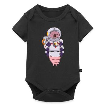 Petit ours en combinaison - Body à manches courtes Premium Bébé - noir - Devant