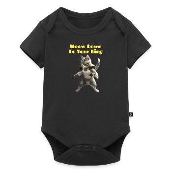 Miaulement vers ton roi - Body à manches courtes Premium Bébé - noir - Devant