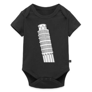Leaning Tower of Pisa Italy Sight - Baby Premium short-sleeve bodysuit - black - Front