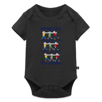 Teamarbeit Teamwork Gruppenarbeit Teamfähig Spruch - Baby Premium Kurzarmbody - Schwarz - Vorne