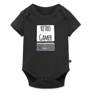 Retro Gamer - Body à manches courtes Premium Bébé - noir - Devant