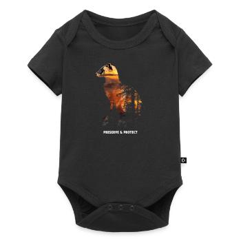 Preserve & Protect Marten Animal Forest Nature - Baby Premium short-sleeve bodysuit - black - Front
