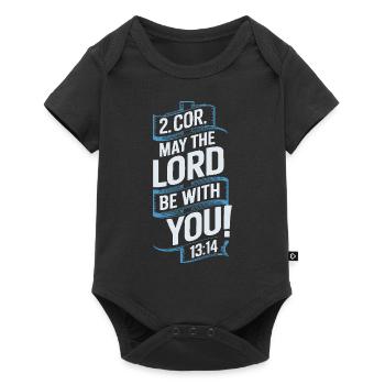 May the lord be with you - Baby Premium short-sleeve bodysuit - black - Front