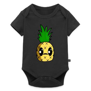 Kawaii pineapple - Baby Premium short-sleeve bodysuit - black - Front