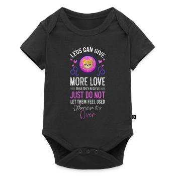 Horoskop Astrologie August Stern - Baby Premium Kurzarmbody - Schwarz - Vorne