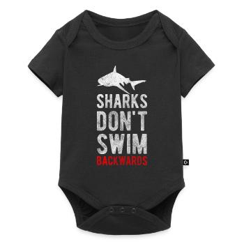 Shark Underwater Fishing Holidays - Baby Premium short-sleeve bodysuit - black - Front