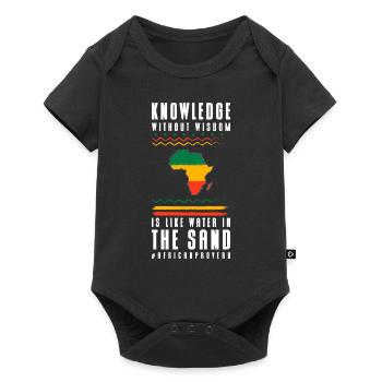 Safari Culture Voyage Zèbre - Body à manches courtes Premium Bébé - noir - Devant