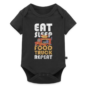 Food Truck Event Food Food Truck - Baby Premium short-sleeve bodysuit - black - Front