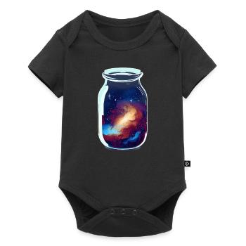 Space enclosed in a jar - Baby Premium short-sleeve bodysuit - black - Front