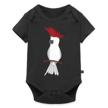 Cacatoès blanc - Body à manches courtes Premium Bébé - noir - Devant