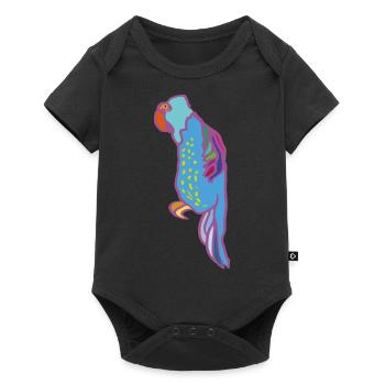 ara papagei - Baby Premium Kurzarmbody - Schwarz - Vorne