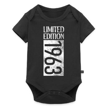 Limited Edition 1963 60th Birthday Gift - Baby Premium short-sleeve bodysuit - black - Front