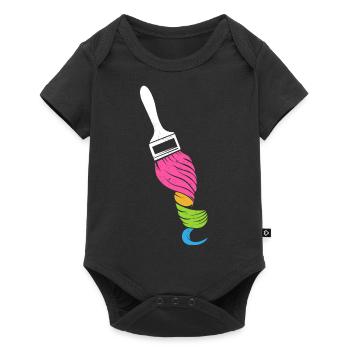 Pinceau - Drôle de peintre de maison décorateur maison - Body à manches courtes Premium Bébé - noir - Devant