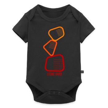 Pierre dure - Body à manches courtes Premium Bébé - noir - Devant