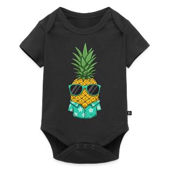 Ananas frais - Body à manches courtes Premium Bébé - noir - Devant