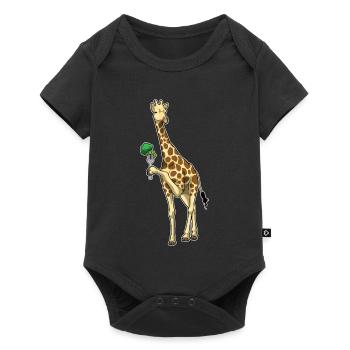 Giraffe Broccoli - Baby Premium short-sleeve bodysuit - black - Front