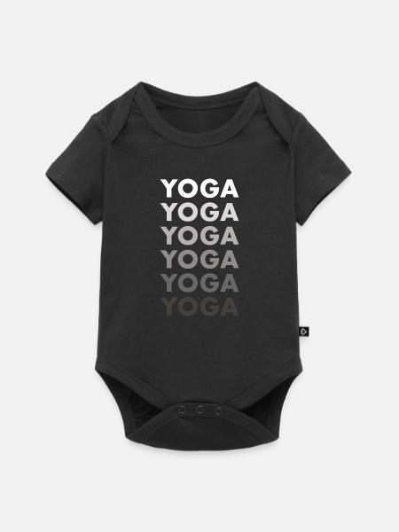 Yogi Yoga - Baby Premium Kurzarmbody - Schwarz