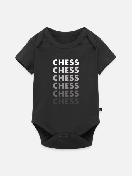 Chess Player Chess - Baby Premium Kurzarmbody - Schwarz