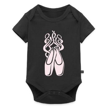 Ballet Shoes Ballerina Symbol - Baby Premium short-sleeve bodysuit - black - Front